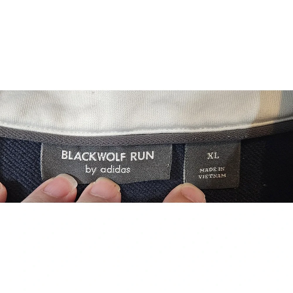 Adidas BlackWolf Run Golf Course Men's Quarter Zip Pullover Size XL